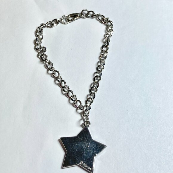 Vintage Disney Tinker Bell Rosetta Charm Bracelet Starter 8" Fairy Silver Tone - Picture 6 of 9